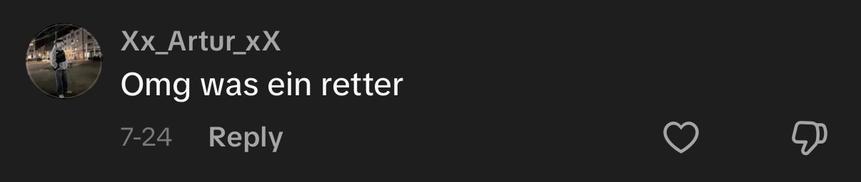 TikTok Kommentar 1